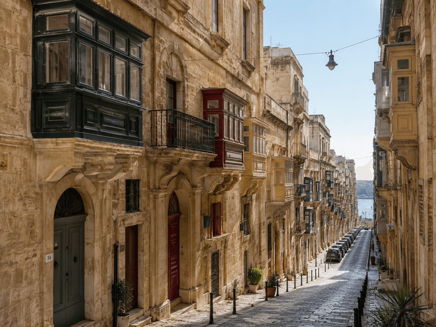 A historic street in Malta